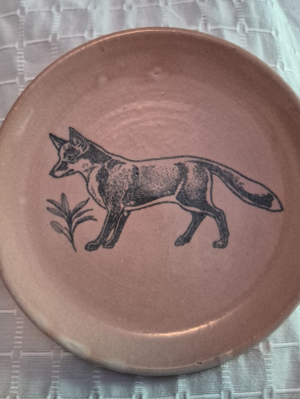 Fox Pottery Small Plate